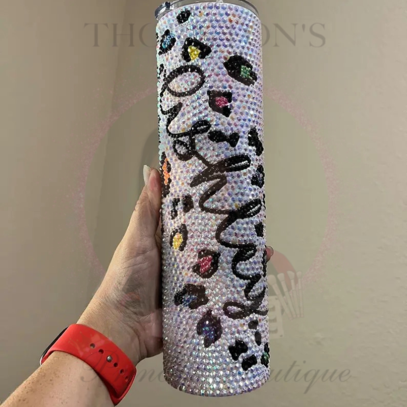 Glam Leopard Bling Bottle