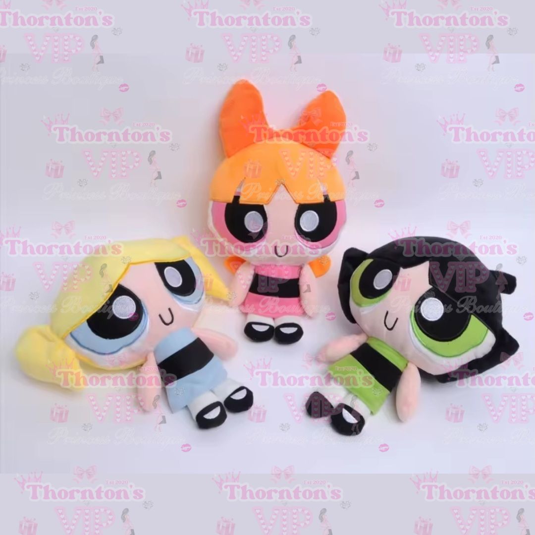 90s Puff Girls 20cm Plush Trio
