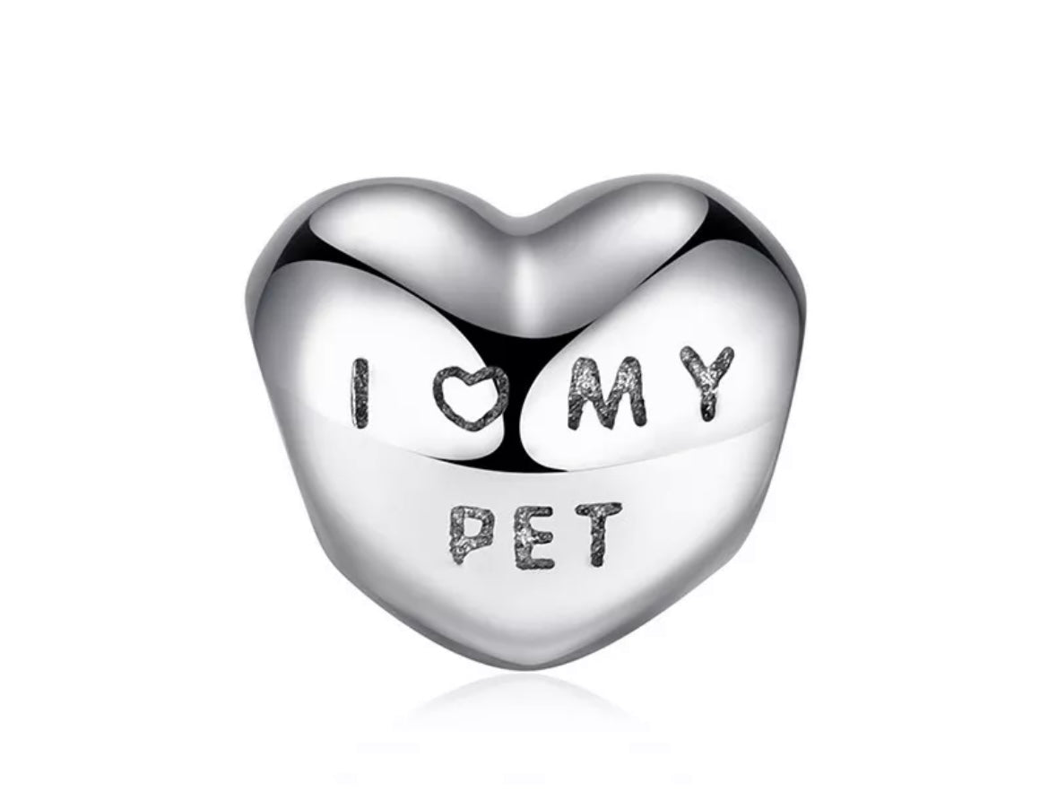 I Love My Pet Charm