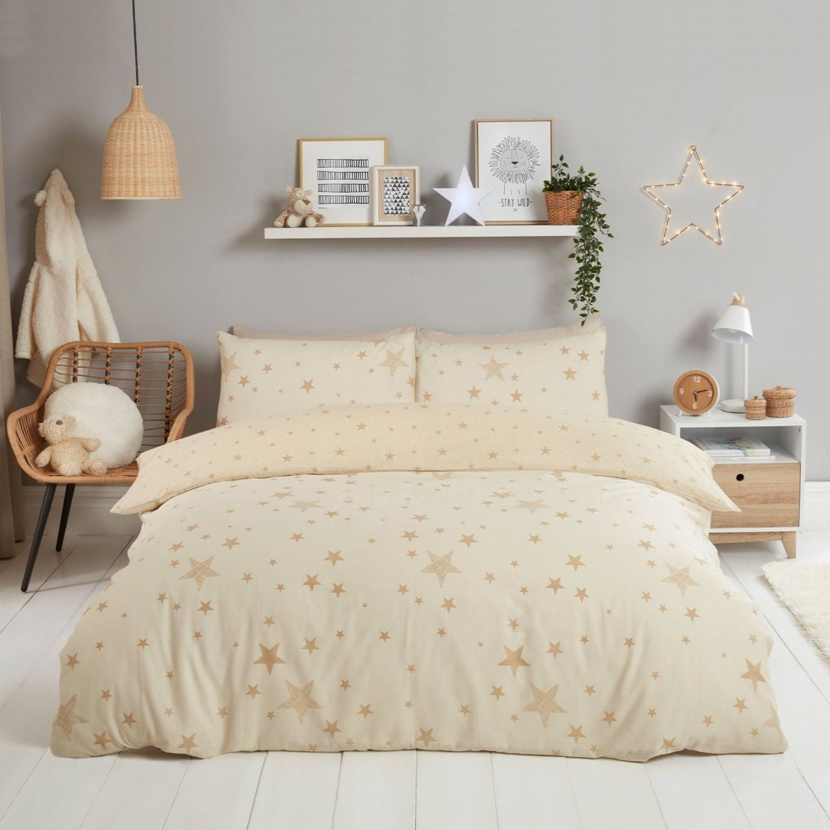 Reversible Stars Junior/Cot Duvet Set