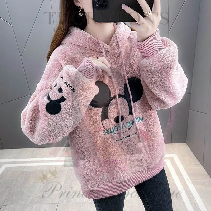 Fluffy Minnie Hoodies