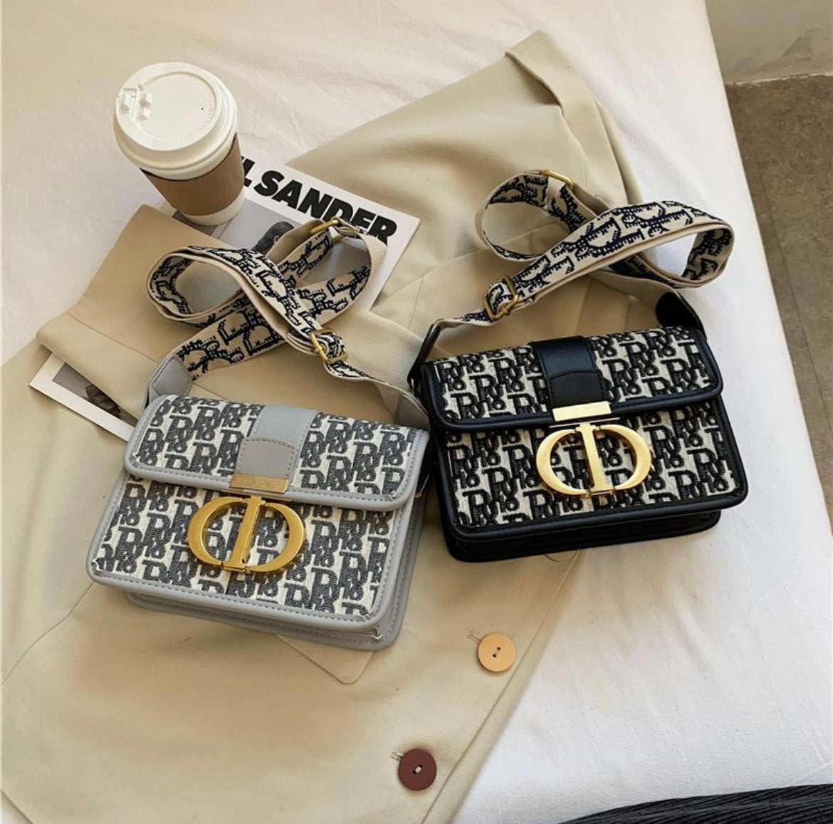 D Print Crossbody Bag