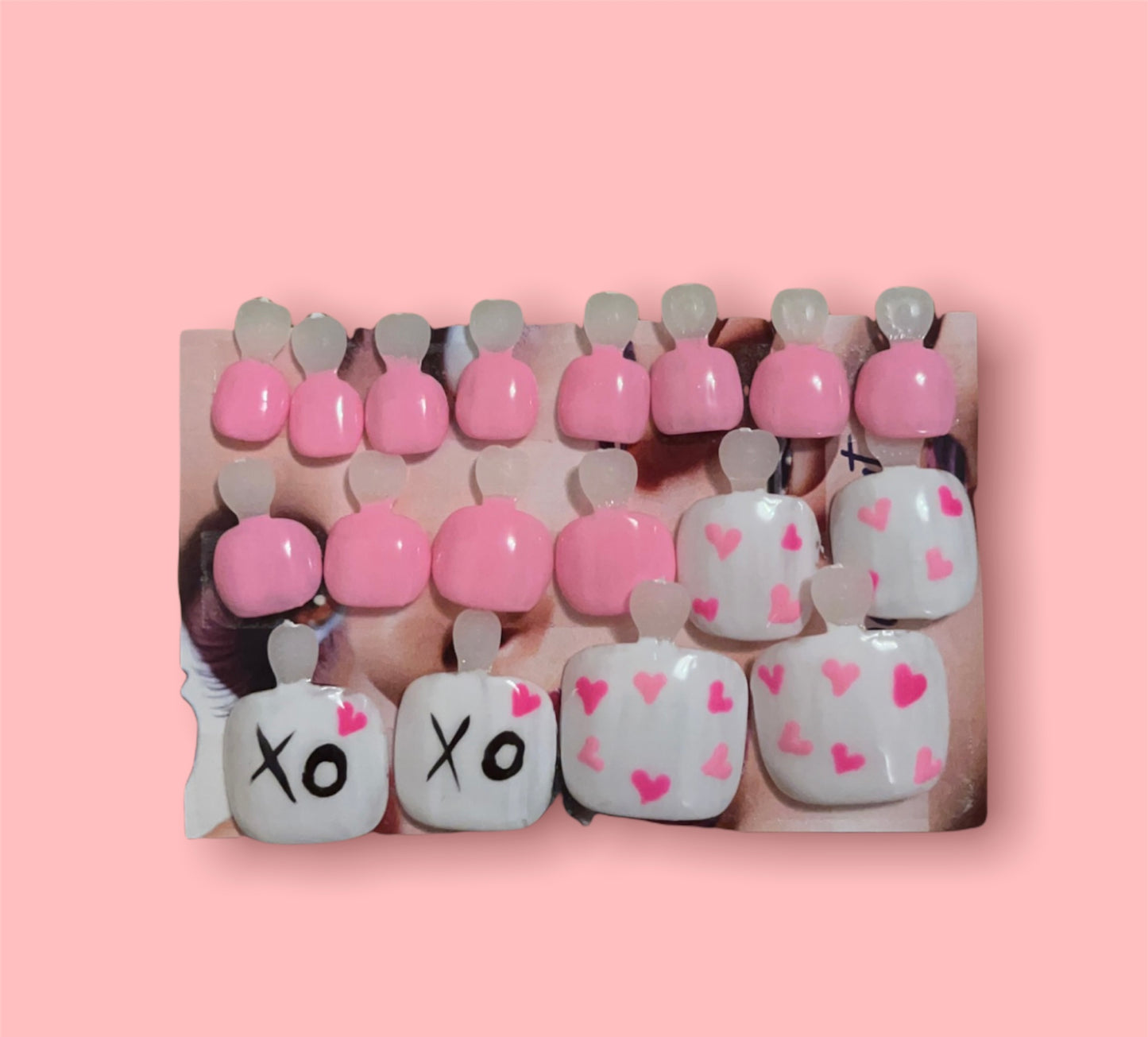 XO Love Toe Nails