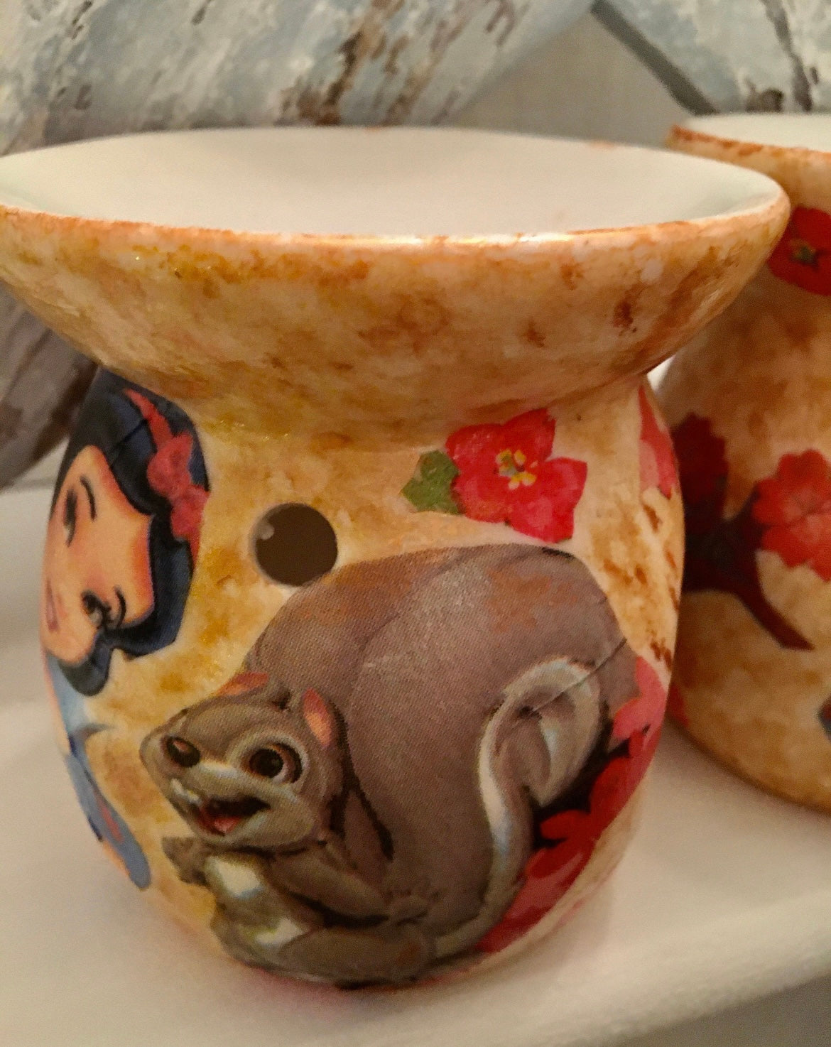 Snow White Ceramic Burner