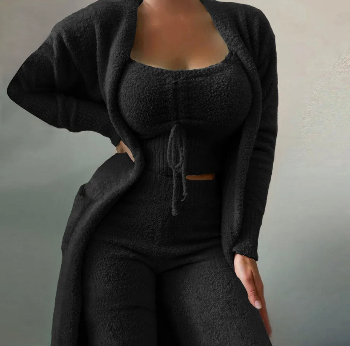 Fluffy Loungewear Set - 3Pc