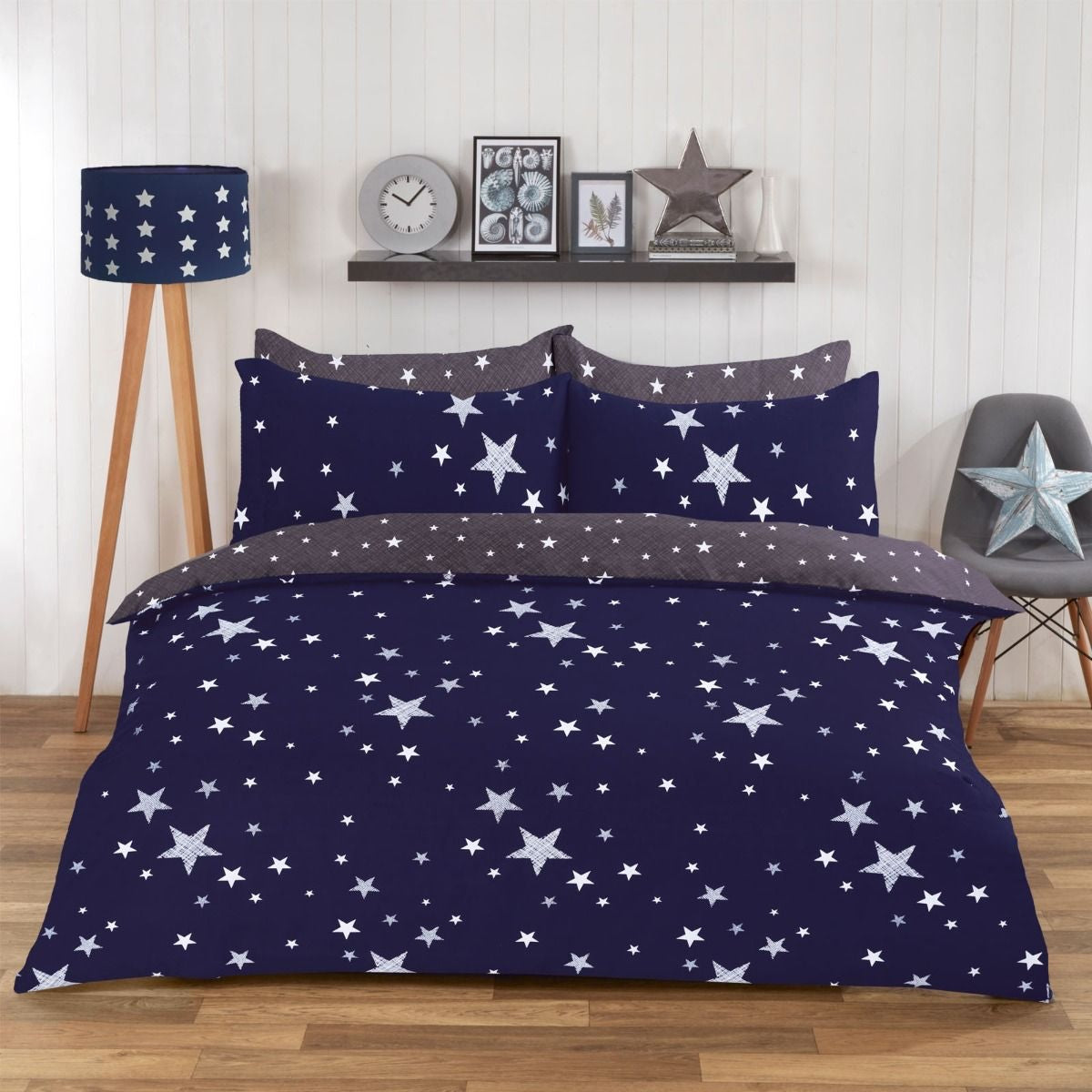 Reversible Stars Junior/Cot Duvet Set