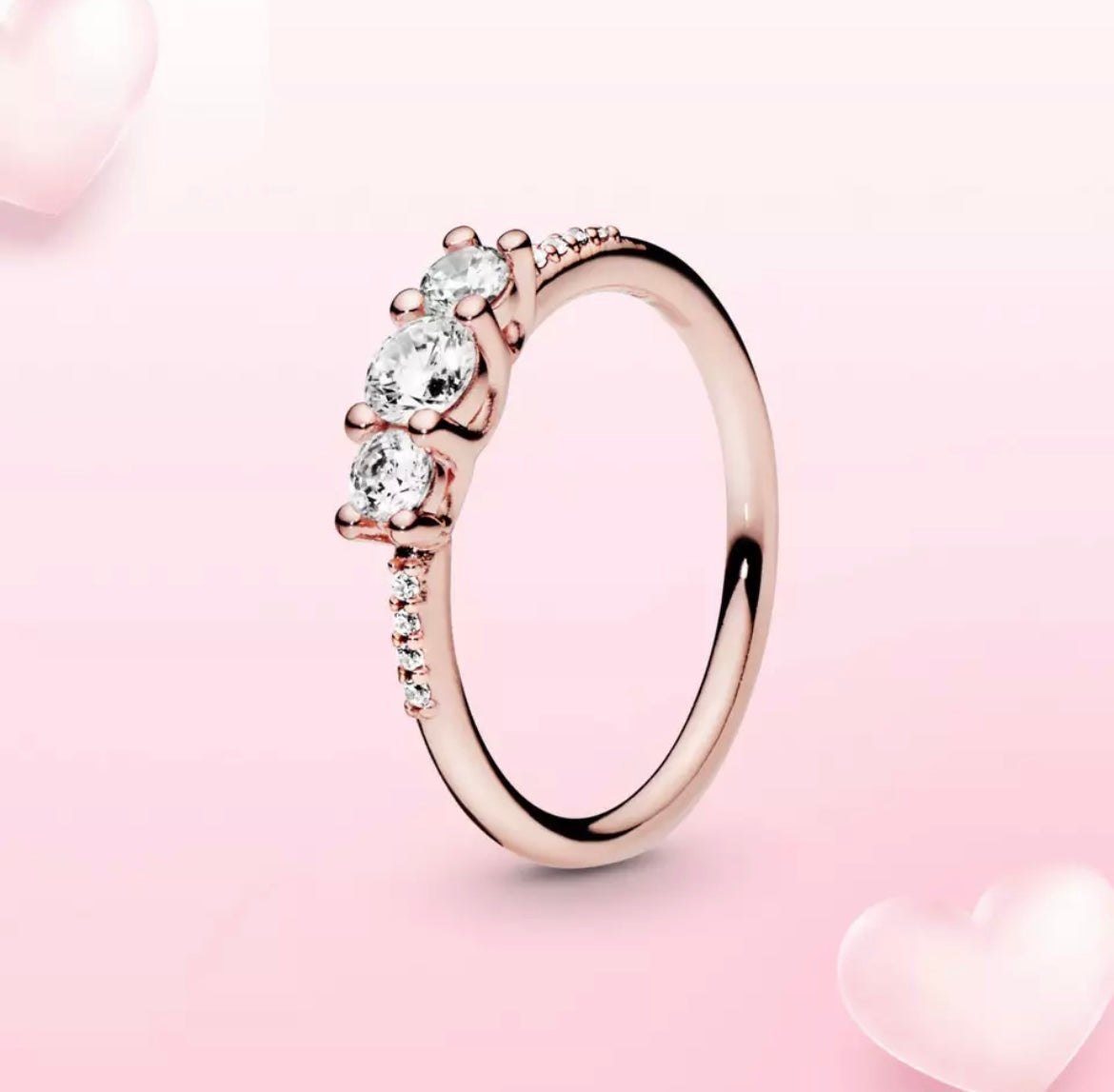 Three Pearl Sparkle Ring