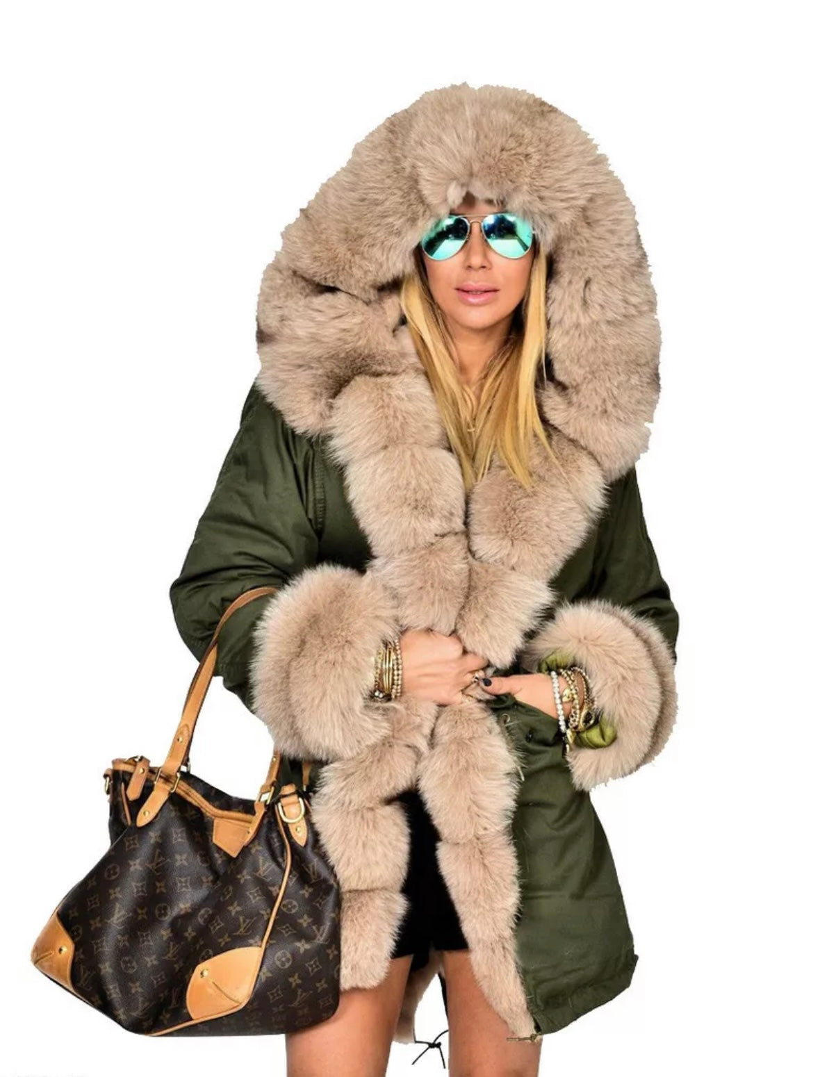 Stacey Long Parka Faux Fur Winter Coat