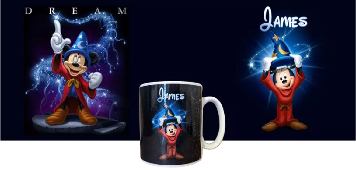 Wizard Mickey Mouse Personalised Mug