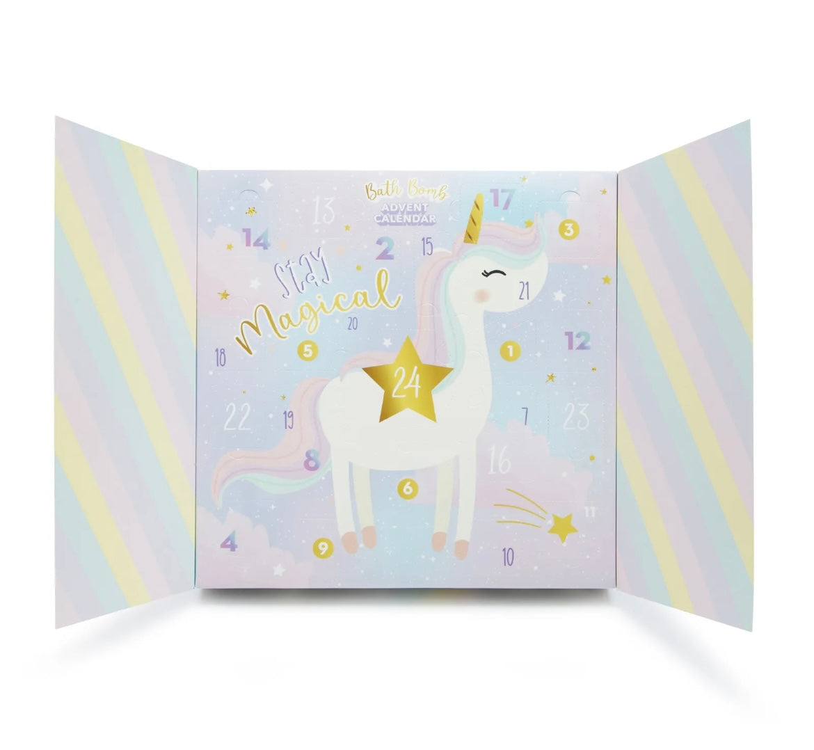 Unicorn Bath Bomb Advent Calendar