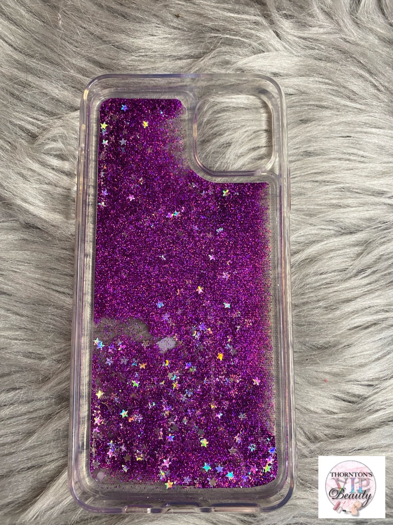 Eyore Purple Glitter Liquid Disney Phone Case