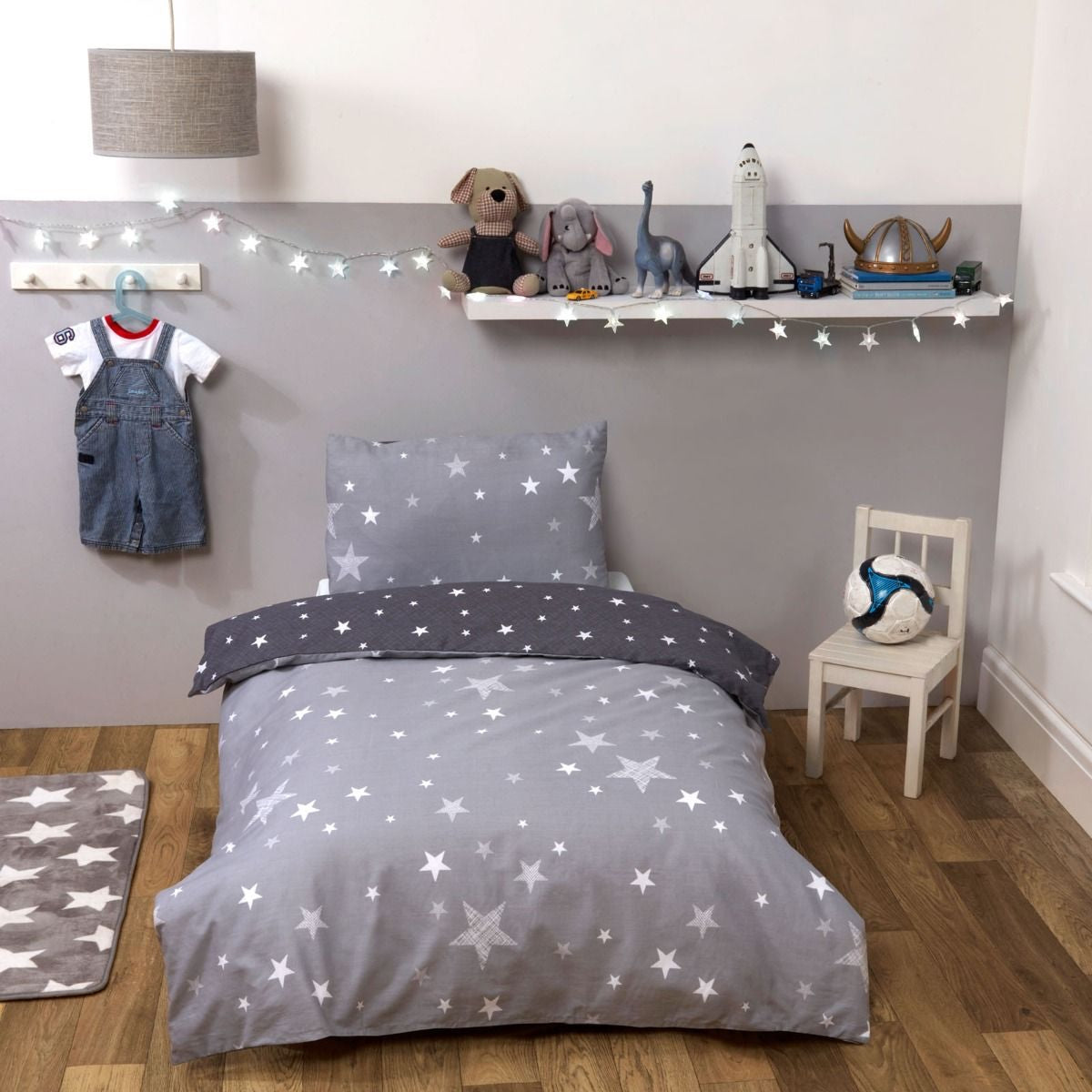 Reversible Stars Junior/Cot Duvet Set