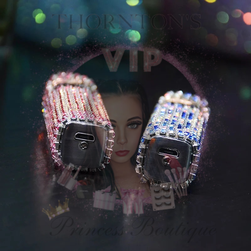 Rhinestone LED Chargeable Lighter