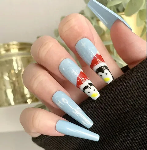 Blue Christmas Penguin