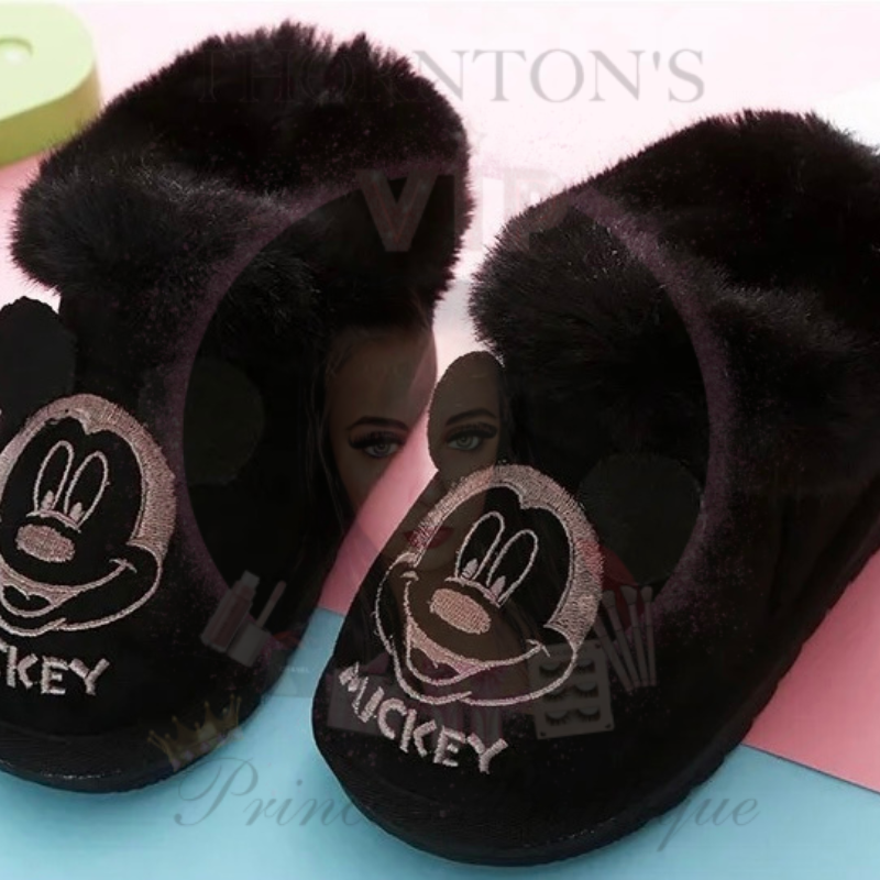 Fur Minnie Kids Slippers