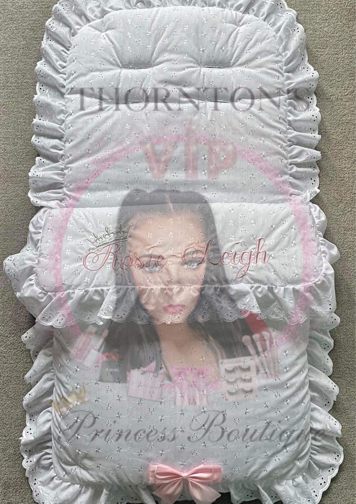Frilly White Personalised Cosytoes