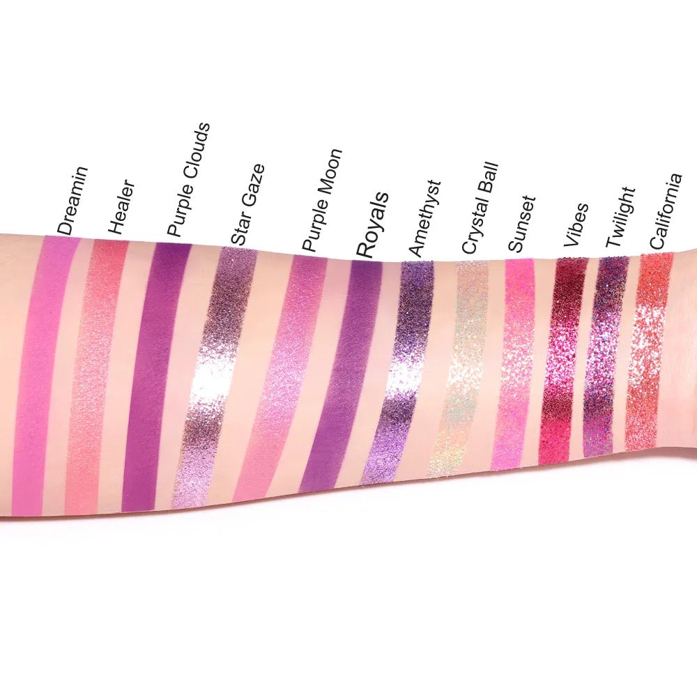 12 Colour Purple Eyeshadow Palette
