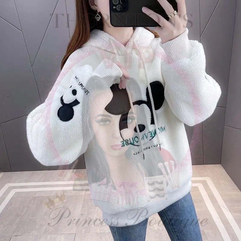 Fluffy Minnie Hoodies