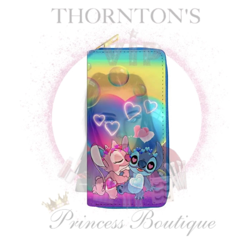 Rainbow Bubbles Stitch & Angel Purse
