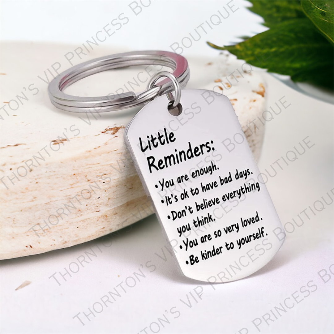 Little Reminders Metal Tag Keyring