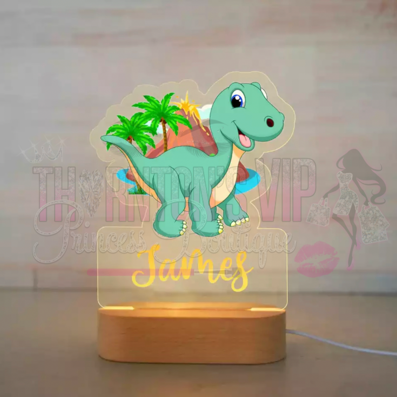 Personalised Zoo Glow Kids Night Light