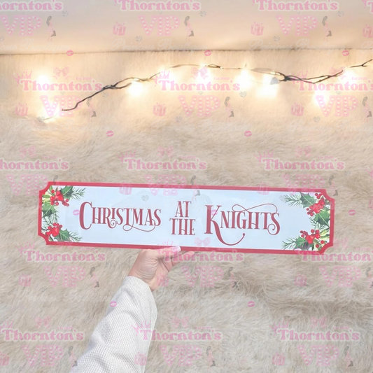 Personalised Christmas Family Sign – Custom Surname Holiday Decoration