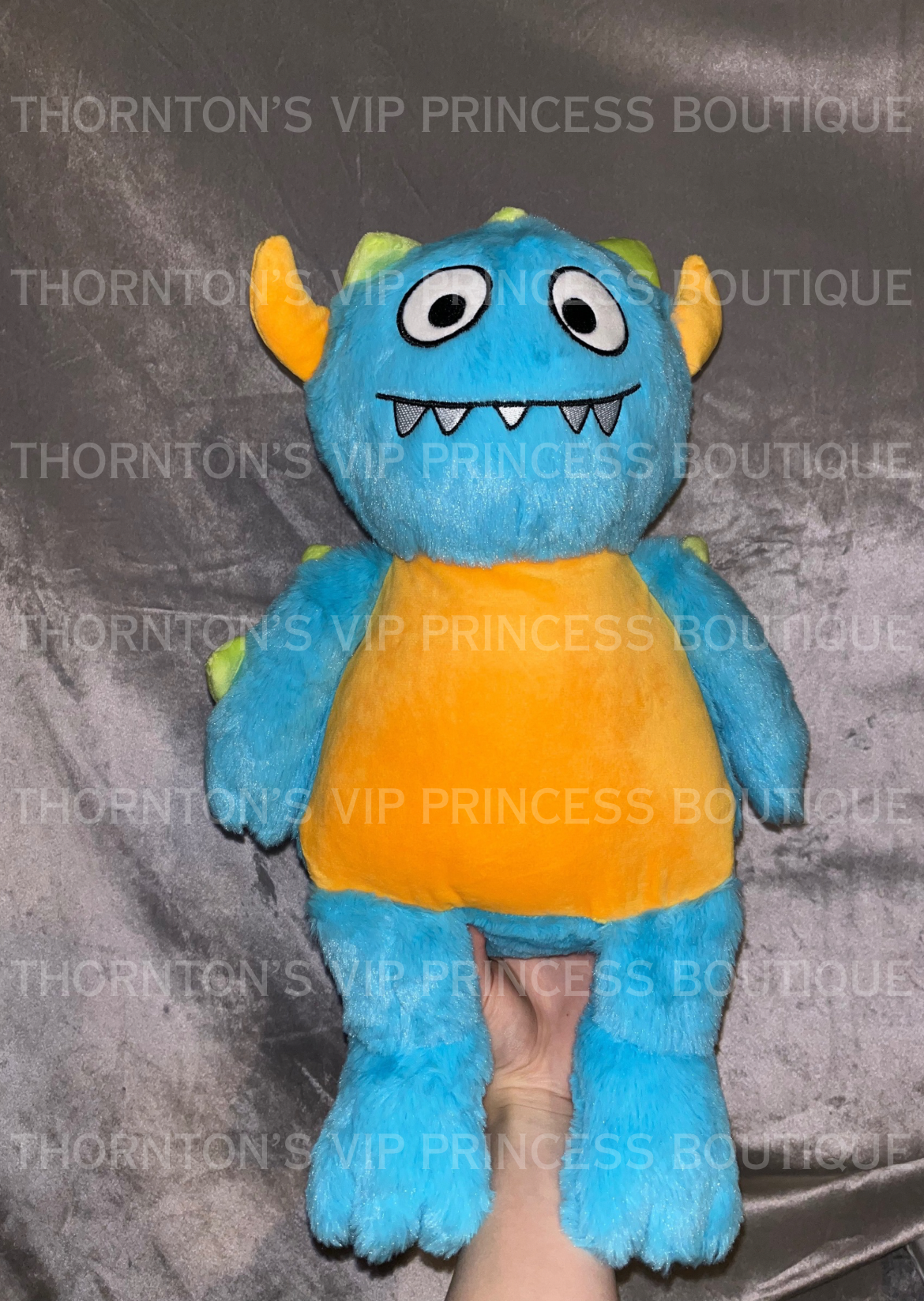 Blue Large Monster Plushie - Personalisable