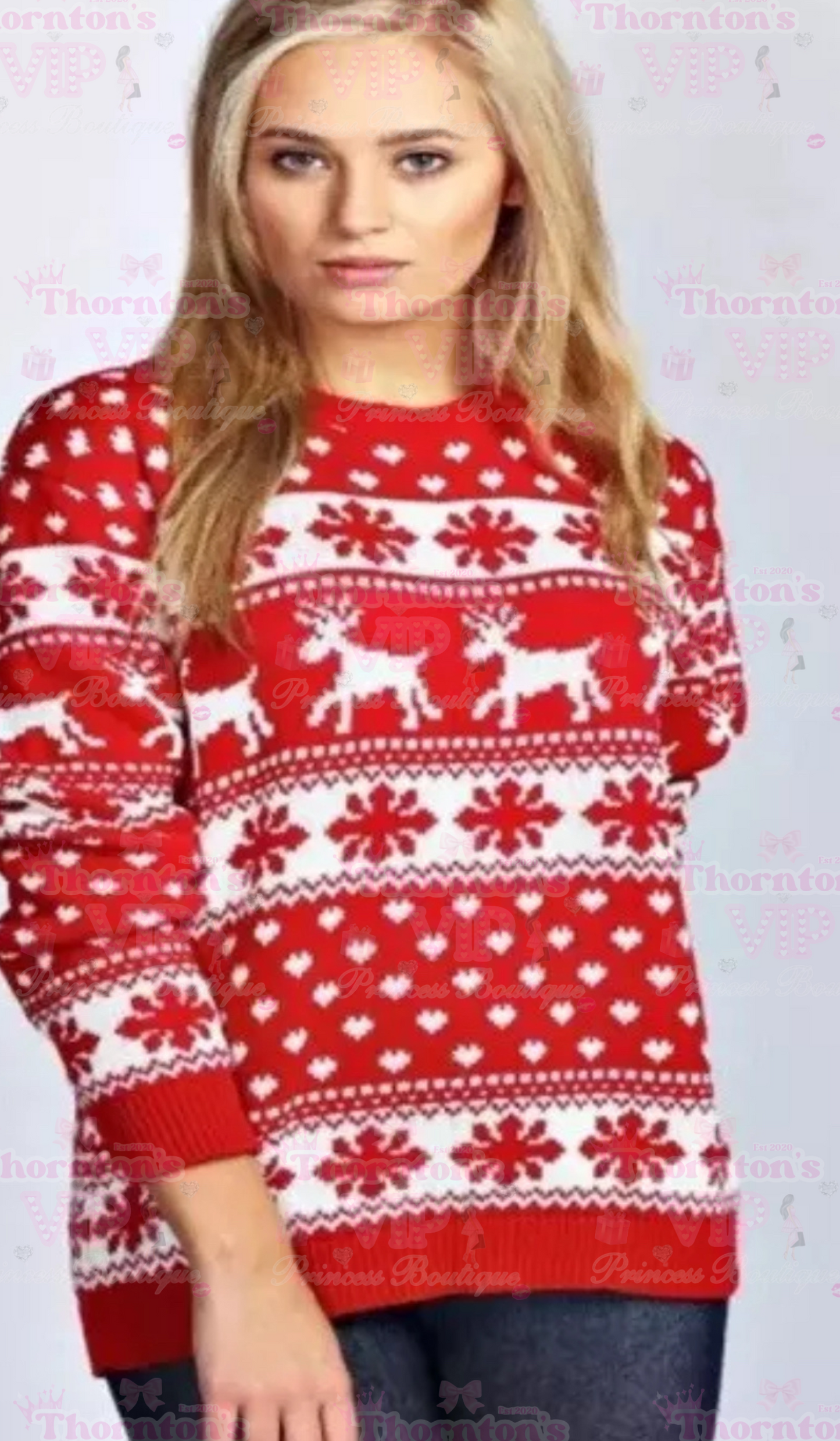 Christmas Festive Patterned Women’s Jumper