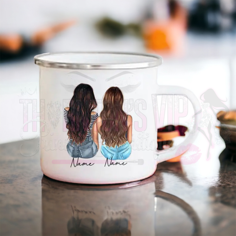 Personalised Cartoon Best-Friends Mug