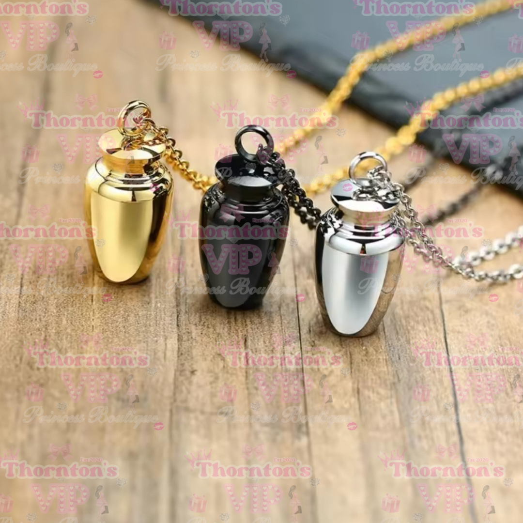 Urn Cremation Ashes Necklace