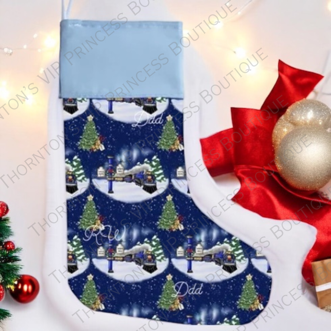 Polar Express Christmas Stocking