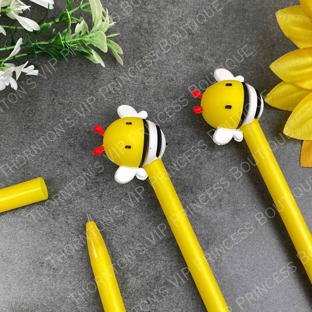 Cute Bee Gel Pens - Set Of Four