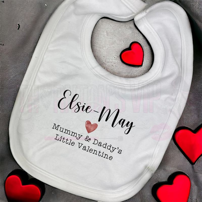 Mummy And Daddy's Little Valentine Baby Bib