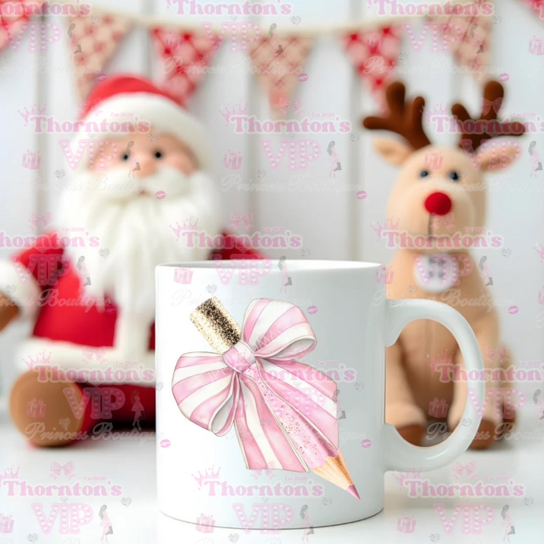 Christmas Pencil Mugs