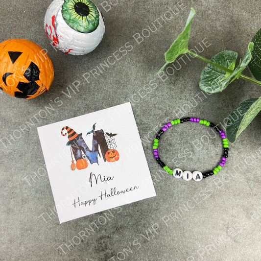 Cute Personalised Halloween Bracelet