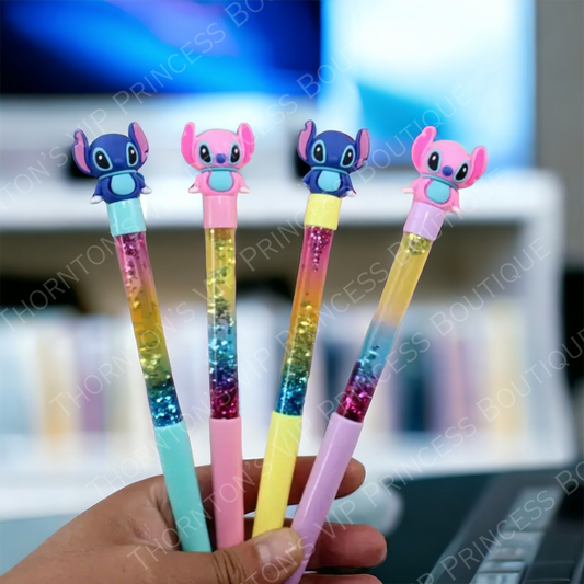 Set Of 24 Popular Themed Monsters Rainbow Quicksand Pens