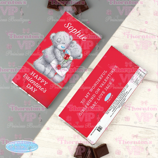 Personalised Me To You Valentine Milk Chocolate Bar