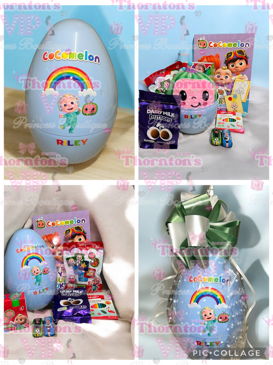 Kids Cocomelon Filled Gift Egg Hamper