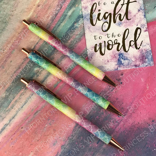 Glitter Mermaid Ballpoint Pens - Set Of Four