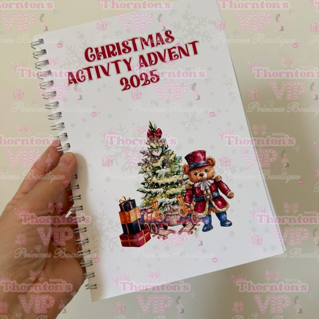 Personalised Christmas Activity Advent Book – Custom Advent Calendar for Kids