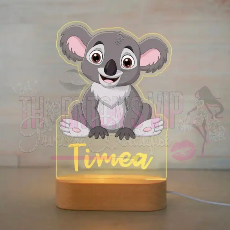 Personalised Zoo Glow Kids Night Light