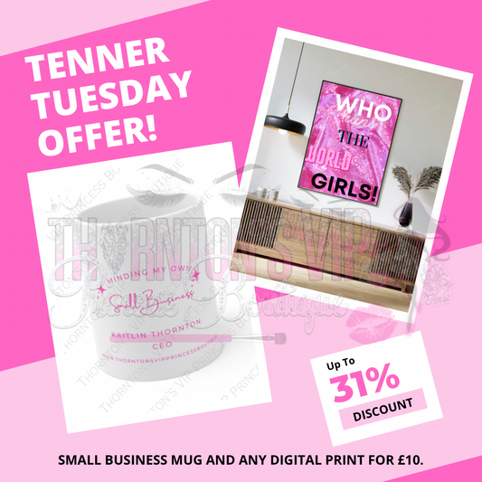 TENNER TUESDAY - Small Business Mug And Any Digital Print For £10 (RRP £14.50)