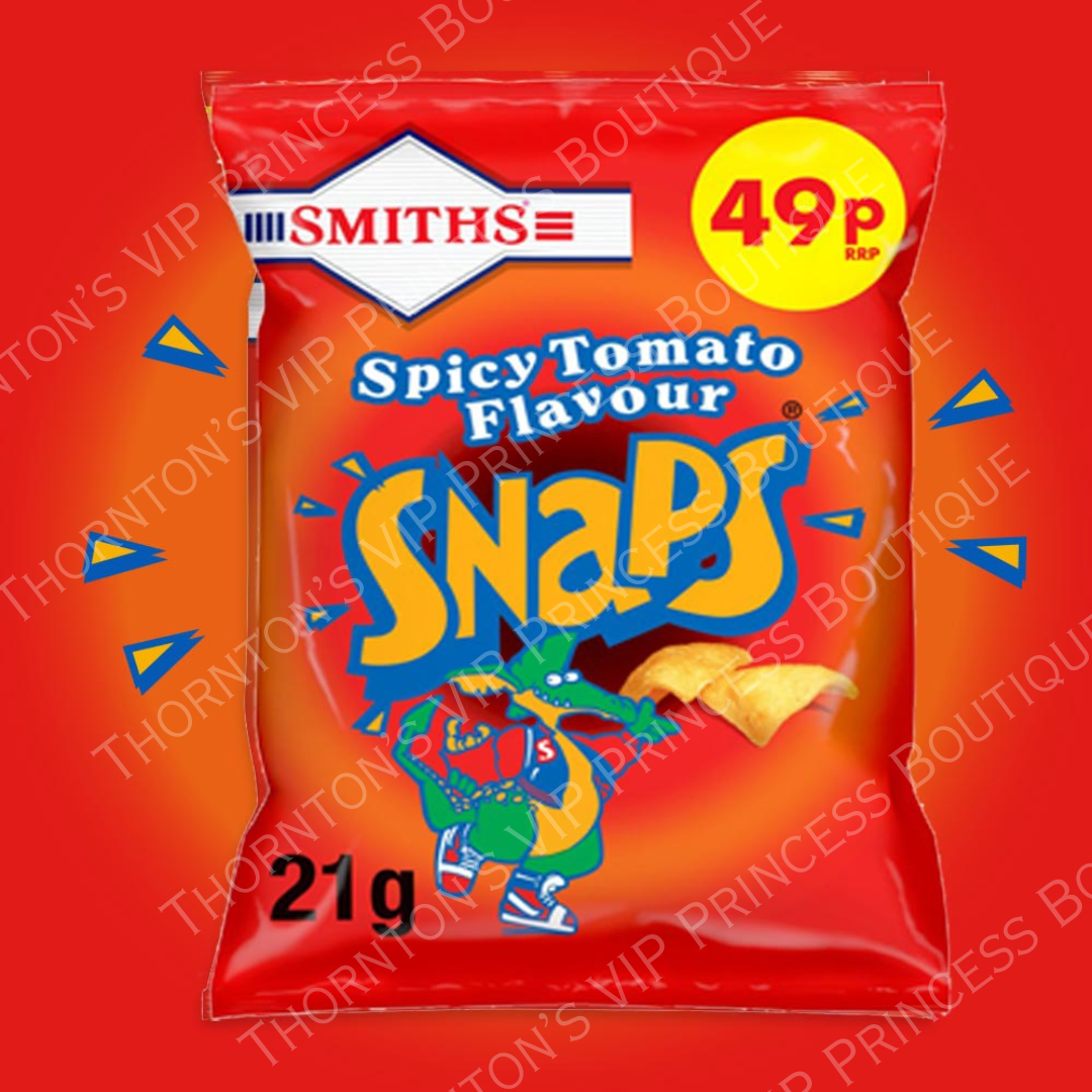 Box Of 30x Smiths Snaps Spicy Tomato