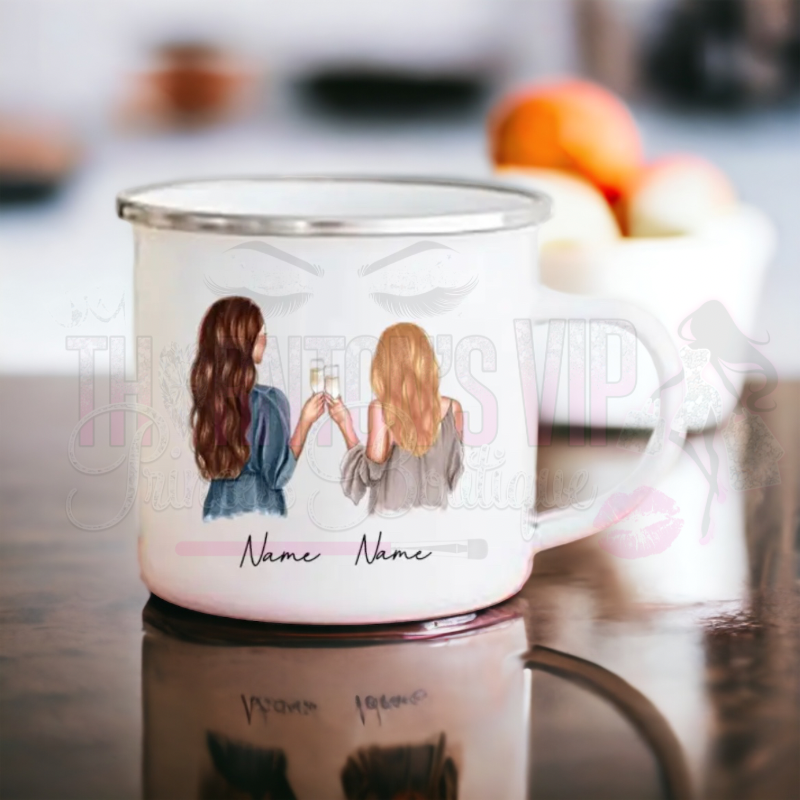 Personalised Cartoon Best-Friends Mug