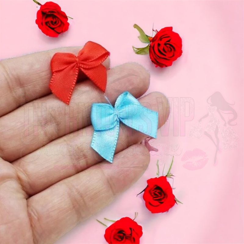 Pack Of Mini Satin Bows - Multicoloured