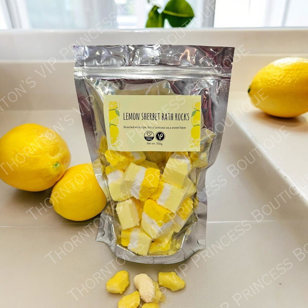 Lemon Sherbet Bath Rocks Bag