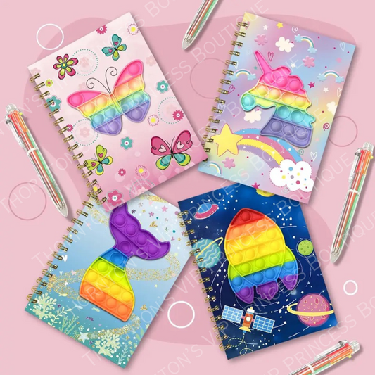 Kids A5 Fidget Poppet Notebooks