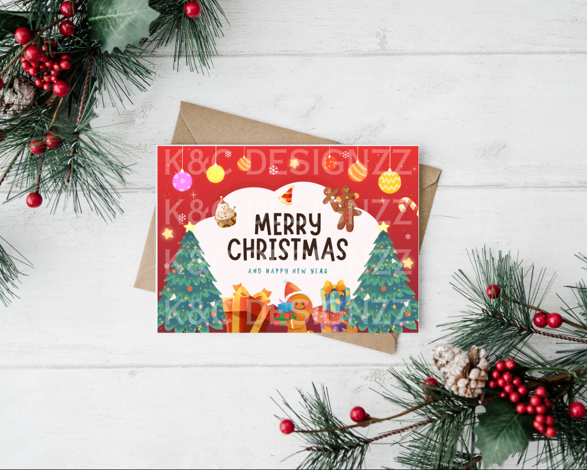 Gingerbread Joy Christmas Card