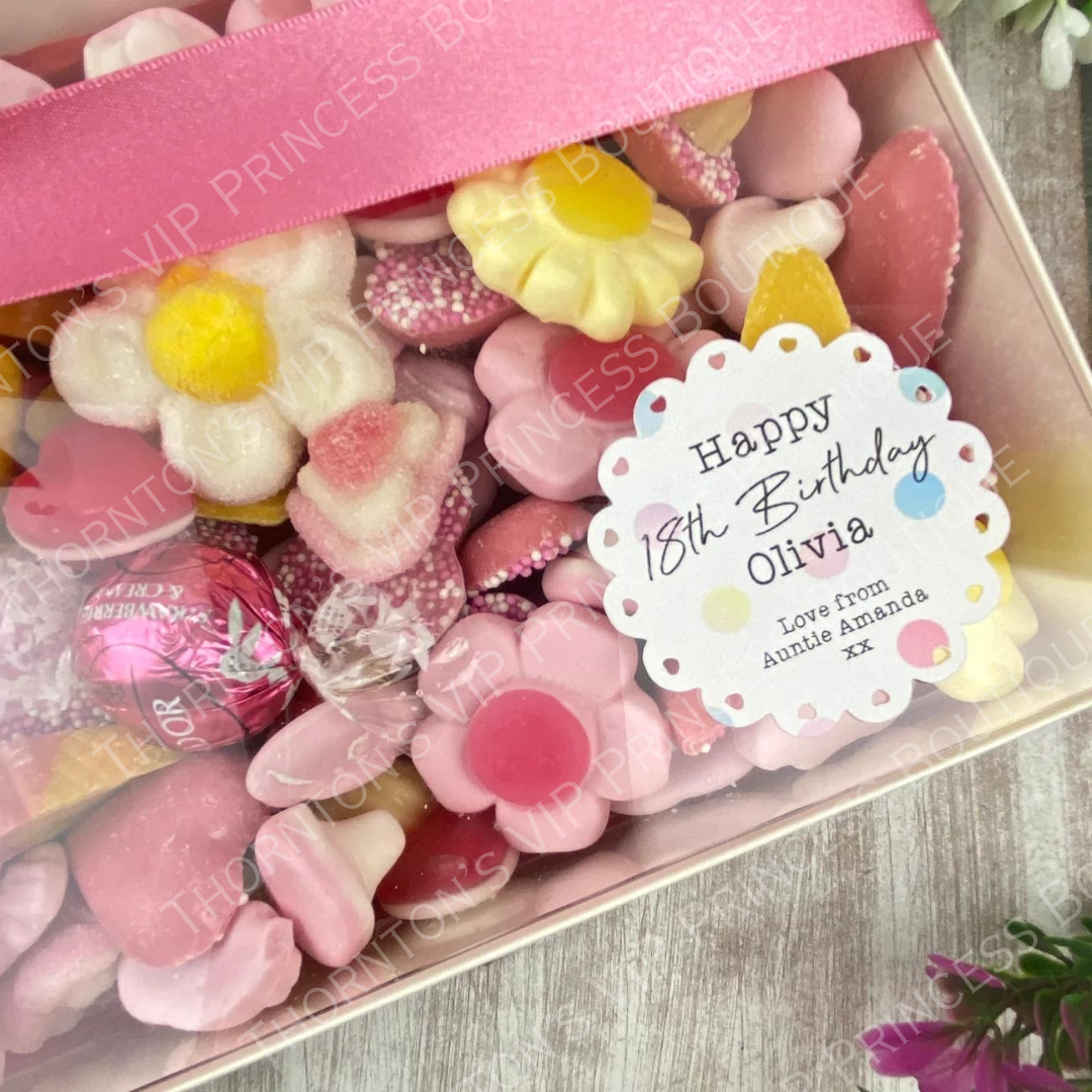 Birthday Personalised Pink Luxury Sweet Box