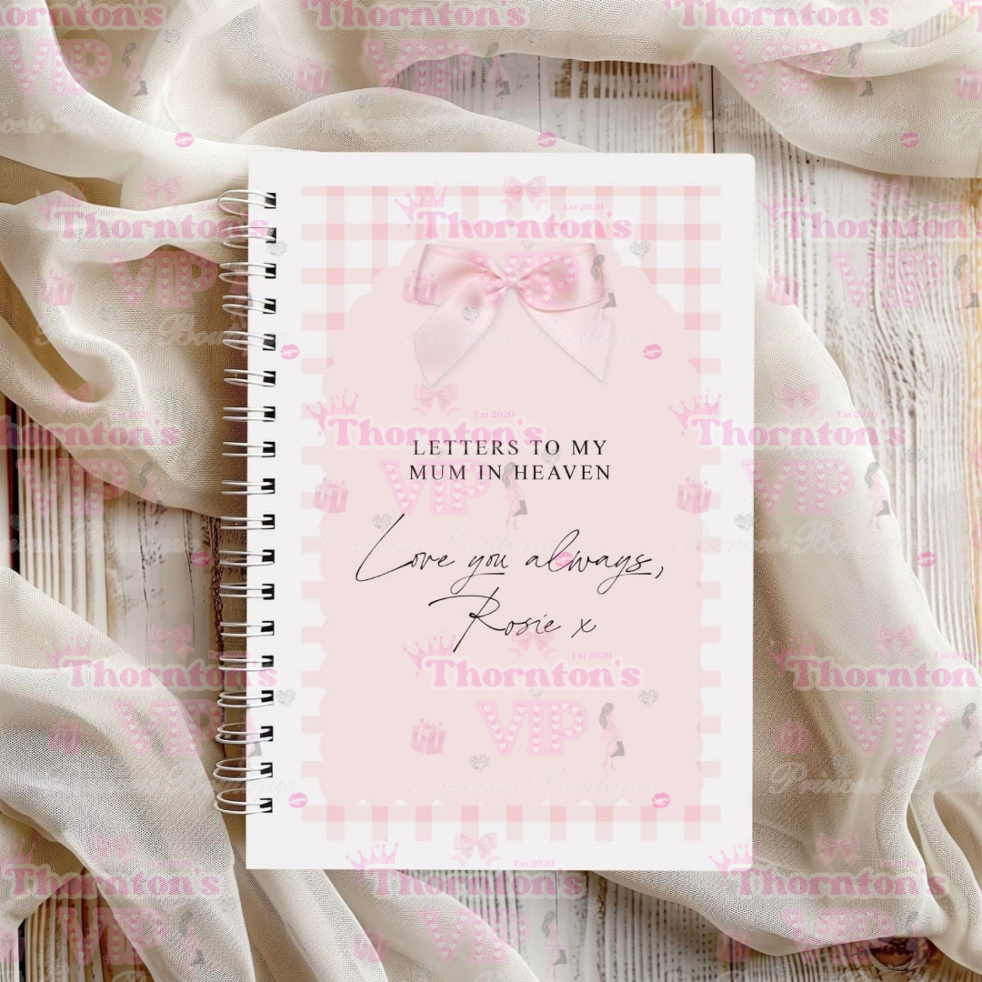 Letters To Heaven Personalised Notebook